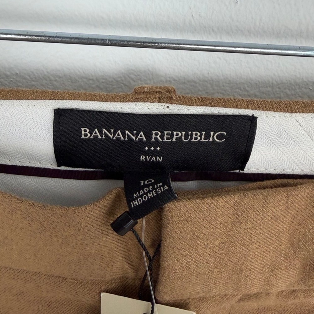 Banana Republic Factory Ryan Mid Rise Straight Leg Trouser Career Basic Size 10 - Picture 5 of 9